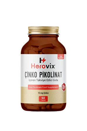 Herovix Çinko Pikolinat 60 Tablet 15 Mg