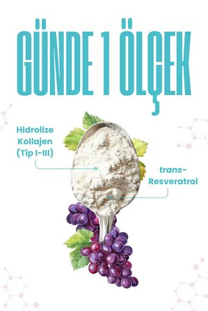 Vitisfera Collagen Doğal Tip I-III Çift Hidrolize Kolajen Peptitleri + trans Resveratrol