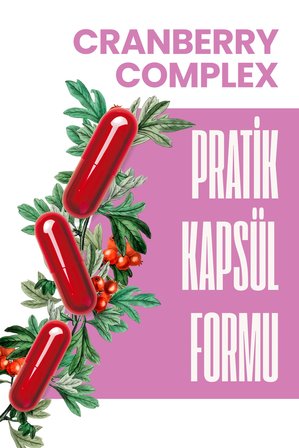 Vitisfera Cranberry Complex 30 Kapsül- Turna Yemişi Ekstresi, D-mannoz, Probiyotik
