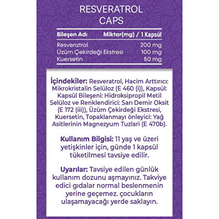 Vitisfera Resveratrol Caps 20 Kapsül