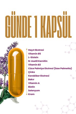 Vitisfera SkinReserve 30 Kapsül- Cüce Palmiye Ekstresi, Hayıt Ekstresi, Multivitamin ve Multimineral