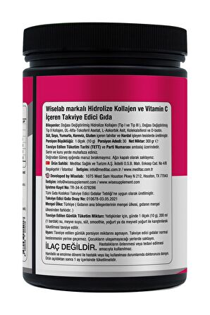WiseLab Beauty Collagen Powder Tip123 Vitamin C 300gr