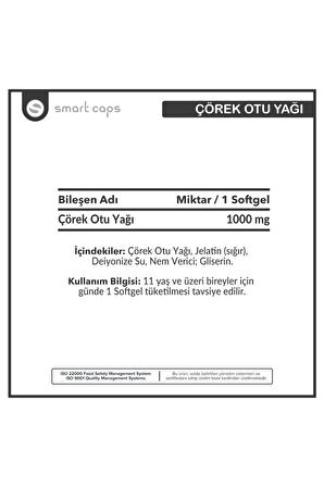 Smartcaps Çörekotu Yağı 60 Softgel