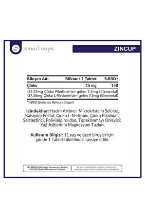 Smartcaps Zincup 60 Tablet