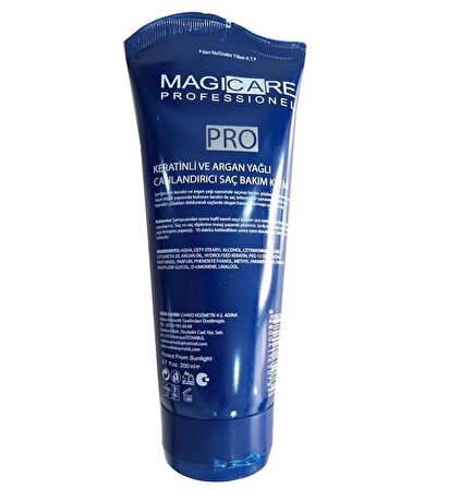 Magicare Keratinli ve Argan Yağlı Saç Bakım Kremi 200 ml