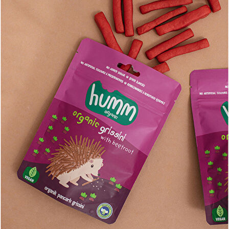 humm organic Organik Vegan Pancarlı Grissini 55 gr