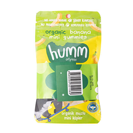 humm organic Muzlu&Çilekli Mini Küpler 2x30g