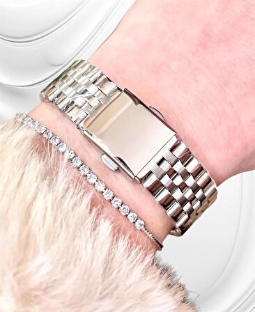 Ferrucci Roma Rakamlı Silver Çelik Spor Model Şık Kadın Kol Saat+Bileklik
