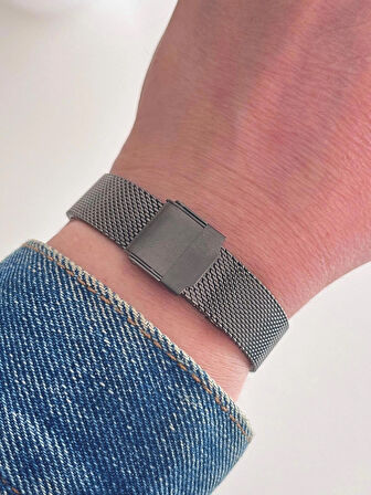 Ferrucci Hasır Çelik Kordon Füme Kadın Kol Saati