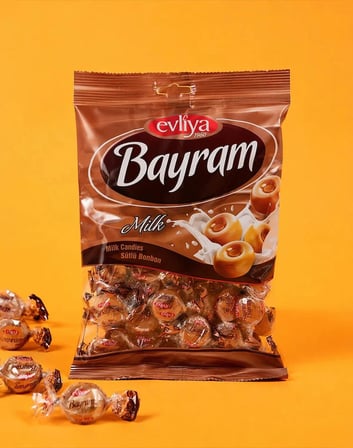 Evliya Şekerleme Bayram Sütlü Bonbon Şeker 350 gr