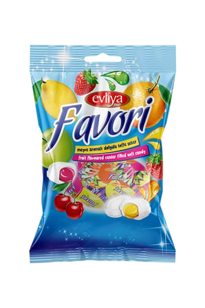 Favori Meyve Aromalı Toffe Şeker 350 gr