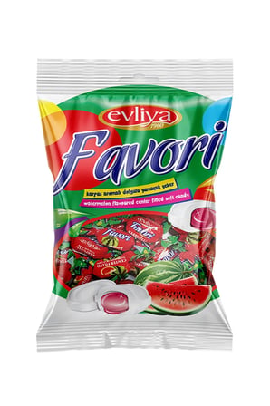 Favori Karpuz Aromalı Dolgulu Şeker 350 gr