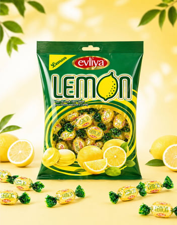 Lemon Limon Aromalı Sert Şeker 350 Gr.