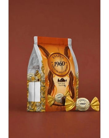 1960 Caramel Dolgulu Çikolata Quadro Poşet 1 Kg.