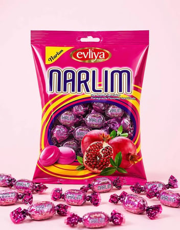 Evliya Şekerleme Narlı Sert Şeker 350 Gr.
