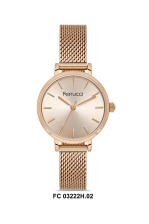 Ferrucci Hasır Ayarlanabilir Hafif Kordon Minimal Kasa Kadın Kol Saati