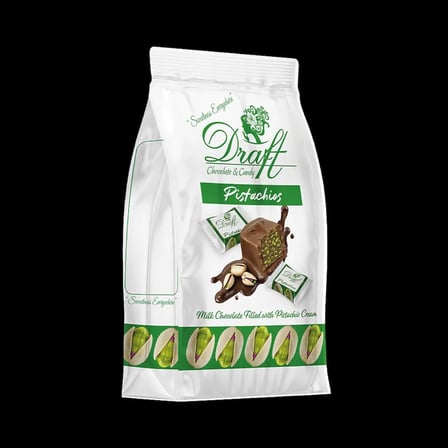 Draft Pi̇stachi̇os Antep Fıstıklı Dolgulu Sütlü Çikolata 120gr
