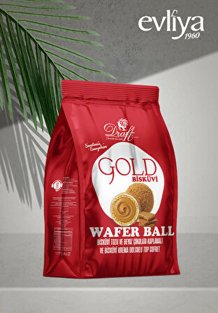  DRAFT GOLD BİSKÜVİ TOZU VE SÜTLÜ ÇİKOLATA KAPLAMALI GOFRET 150gr