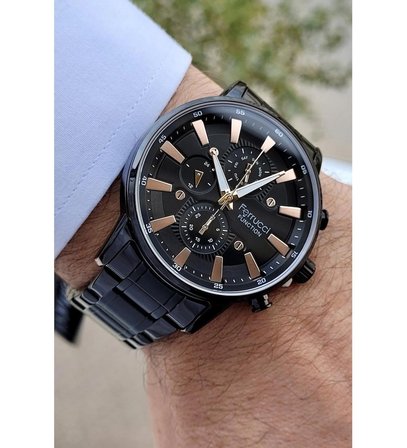 Ferrucci İç Fonksiyonları Akti Çelik Kordon ve Kasa Spor Şık Model Erkek Kol Saati