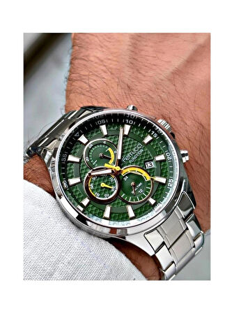 Ferrucci Fonksiyonlu&Takvimli Çelik Erkek Kol Saati+Bileklik