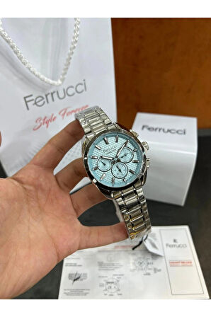 Ferrucci Fonksiyonları Aktif Silver Renk Çelik Erkek Kol Saati