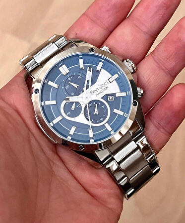 Ferrucci Spor Şık Model Fonksiyonlu&Takvimli Erkek Kol Saat+Bileklik