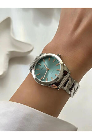 Ferrucci Çelik Özel Tasarım Kadın Kol Saati+Bileklik Hediyeli