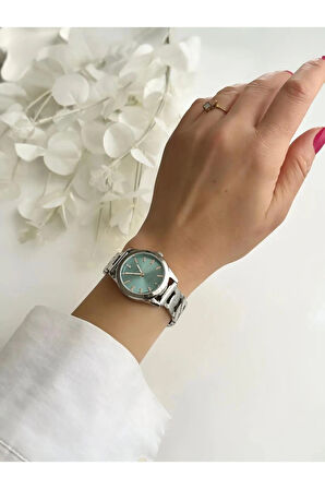 Ferrucci Çelik Özel Tasarım Kadın Kol Saati+Bileklik Hediyeli