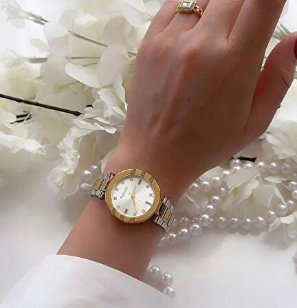 Ferrucci Taşlı Şık Kadran Çelik Kadın Kol Saati