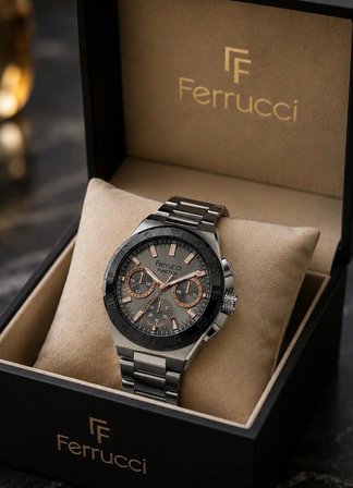 Ferrucci Spor Model Çelik Kordon ve Kasa Fonksiyonları Aktif Erkek Kol Saati