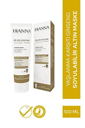 Bianna AntiAging Yaşlanma Karşıtı Siyah Nokta Karşıtı Soyulabilir Maske Giensang 100 ML