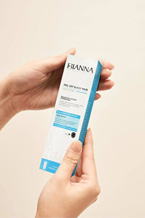 Bianna Anti Acne Akne Karşıtı Soyulabilir Maske Salisilk Asit & Kömür 100 ML