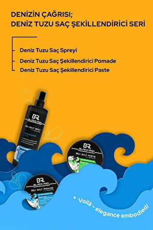 Black Red Sea Salt Paste Saç Şekillendirici Mat Doğal Görünüm Orta Sertlik Wax 120 Ml