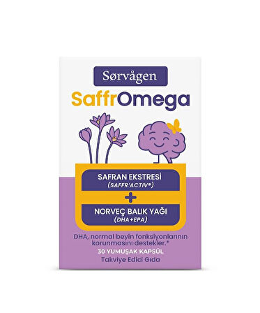 Sorvagen SaffrOmega Safran ve Omega3 30 Yumuşak Kapsül