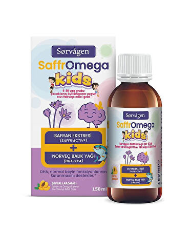 Sorvagen SaffrOmega Kids Safran ve Omega3 150 ML