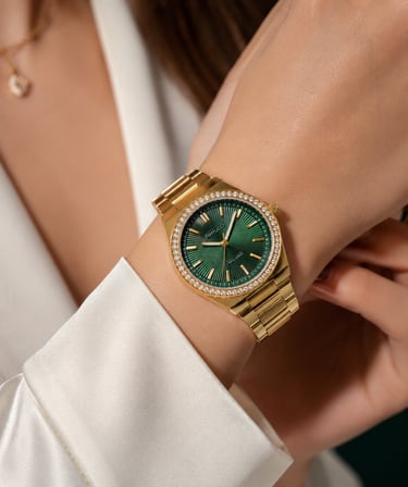 Ferrucci Klasik Zarif Model Taşlı Kadran Çelik Kordon&Kasa Kadın Kol Saati 35MM