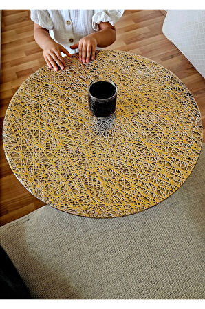 3’lü Sehpa Örtüsü Seti Modern Şık Tasarım Kolay Silinebilir Leke Tutmaz PVC çeyizlik örtü