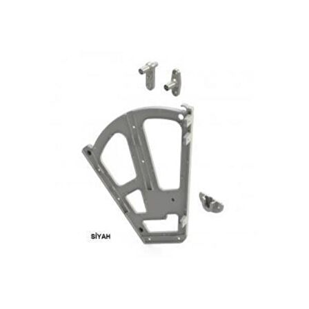 Mesan Plastik Ayakkabılık İkili Yeni Nesil Siyah