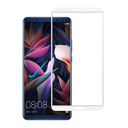 Huawei Mate 10 Pro Uyumlu Ön Koruma Nano Ekran Koruyucu (Beyaz)