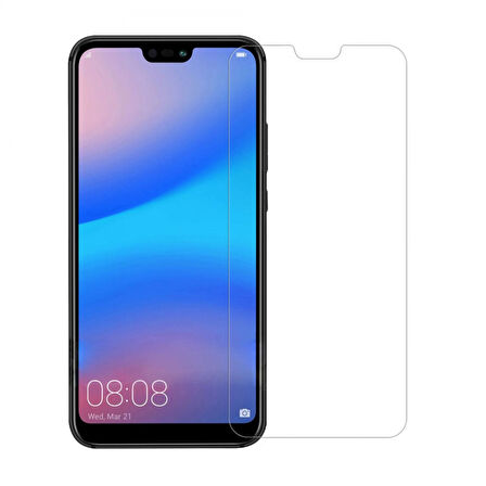 Huawei P20 Uyumlu Şeffaf Temperli Cam Ekran Koruyucu