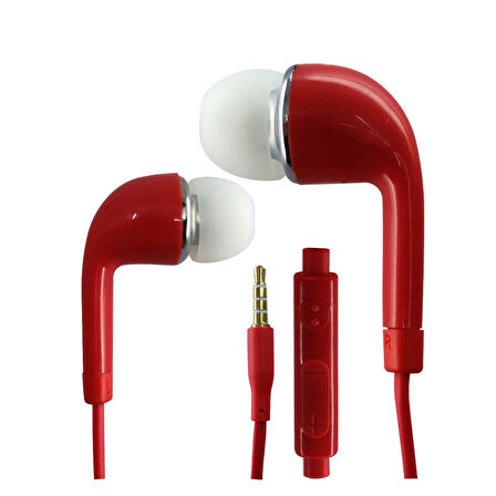 Nettech NT-112 3.5 Jack Girişli Kulak İçi Kulaklık (Kırmızı)