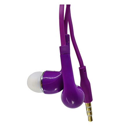 Nettech NT-112 3.5 Jack Girişli Kulak İçi Kulaklık (Mor)