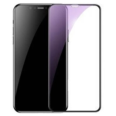 iPhone 11 Pro Max / XS Max Uyumlu SuperGlass Temperli Cam Koruyucu (Siyah)