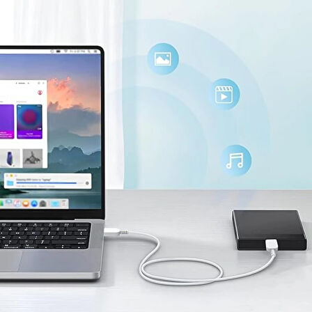 Helt Note 3 Plastik 100 Cm Şarj ve Data Kablosu NT-9590