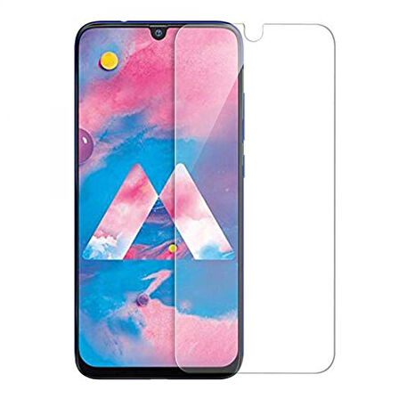 Samsung Galaxy A30 Uyumlu Şeffaf Temperli Cam Ekran Koruyucu