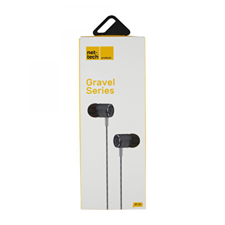 Nettech NT-37 3.5 Jack Girişli Kulak İçi Kulaklık (Gri)