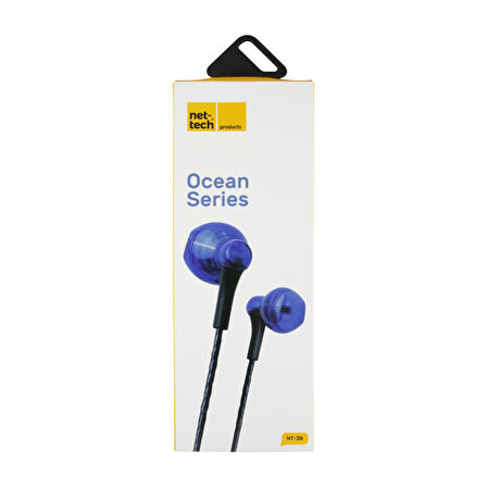 Nettech NT-38 3.5 Jack Girişli Kulak İçi Kulaklık (Mavi)