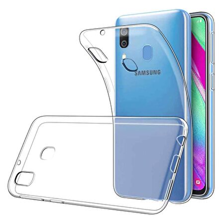 Samsung Galaxy A30 Lux Seri Kamera Korumalı Şeffaf Kılıf