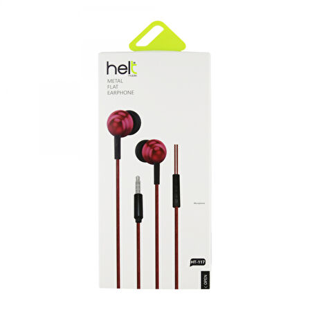 Helt HT-117 3.5 Jack Girişli Kulak İçi Kulaklık (Kırmızı)