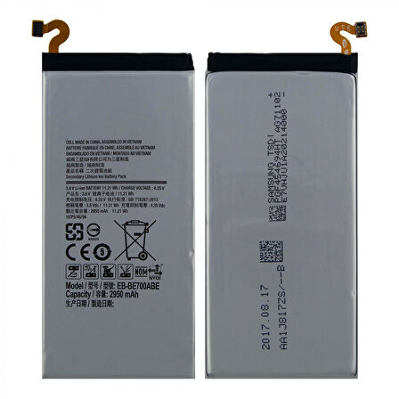 Teknonet Samsung Galaxy E700 E7 2015 Uyumlu Samsung EB-BE700ABE Service 2950 MAh Batarya VR-15562